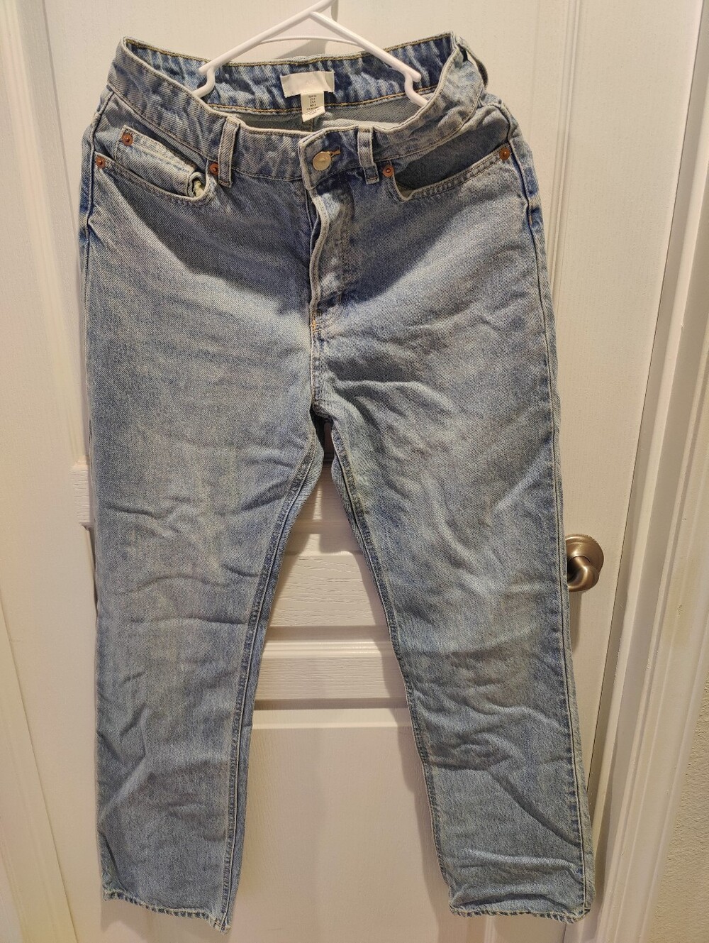 H&M Light Blue Denim Mom Jeans